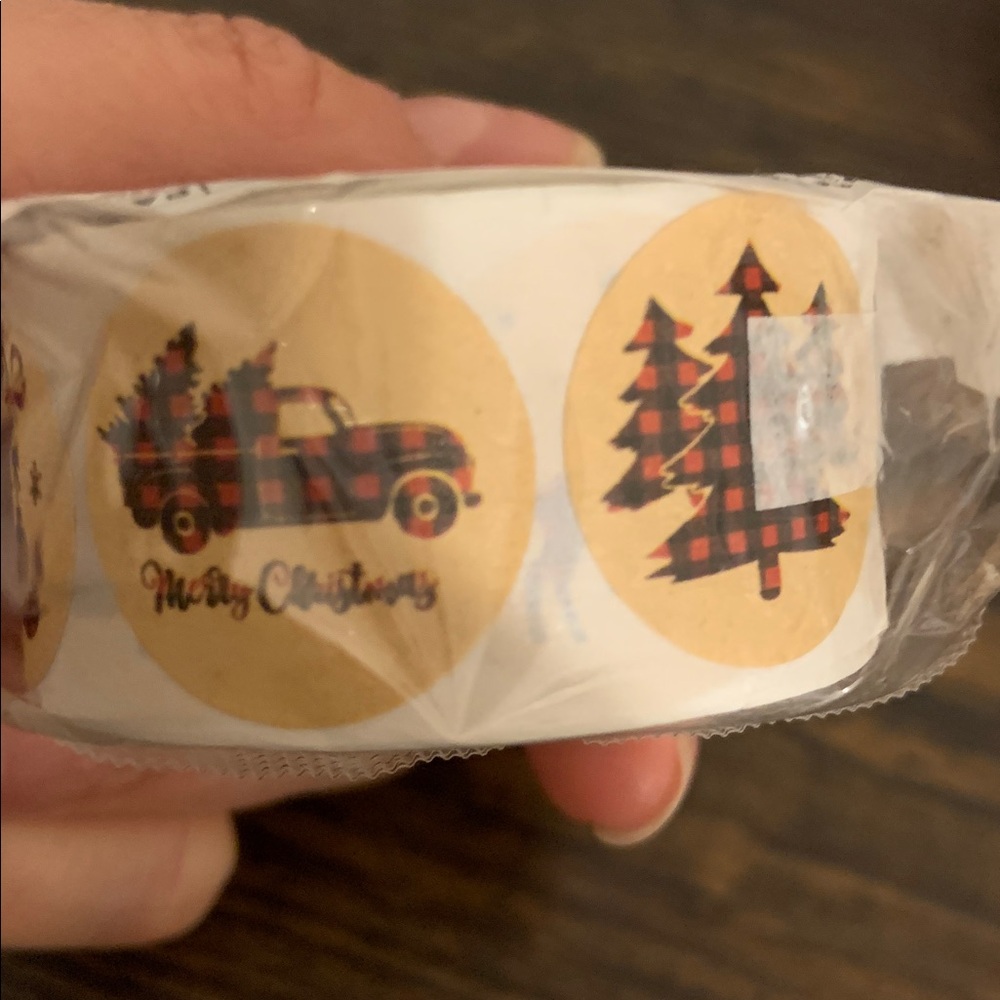 Holiday Stickers,Gift Tags,500 Labels per Roll - 2 Inch Round Paper Stickers